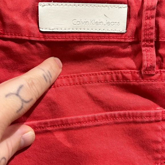 Red/Coral Orange Calvin Klein Jeans size 12, in great condition - Picture 6 of 7